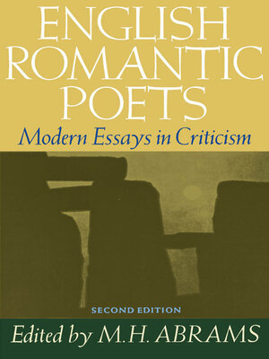 cover image of English Romantic Poets